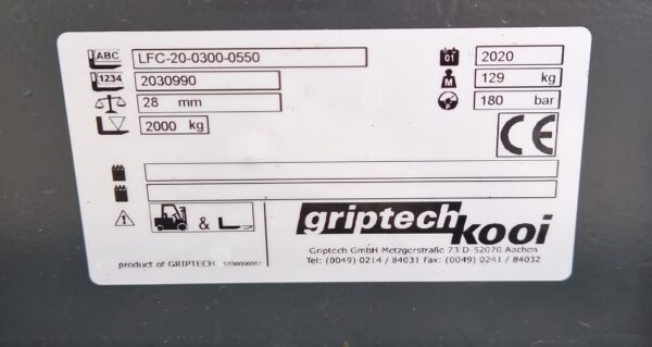 Griptech LFC-20-0300-0550